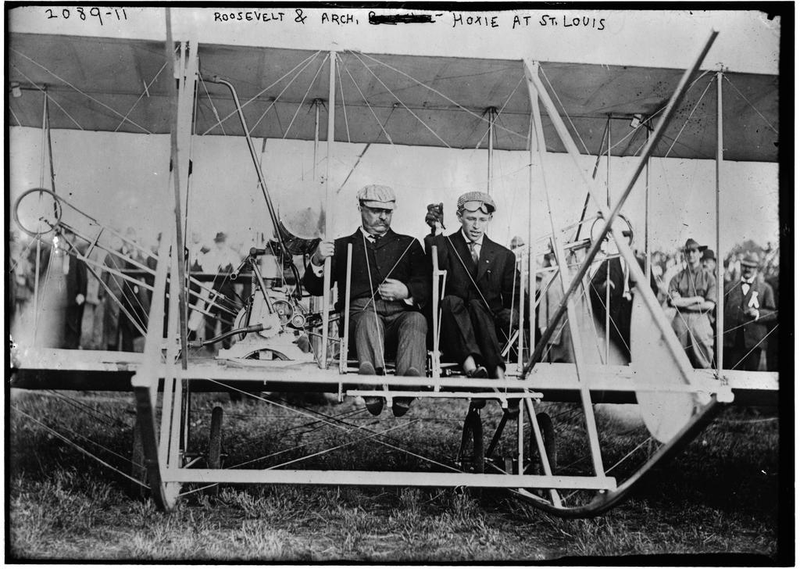 Illustration for article titled Watch Teddy Roosevelt's First Aeroplane Flight, 105 Years Ago Today